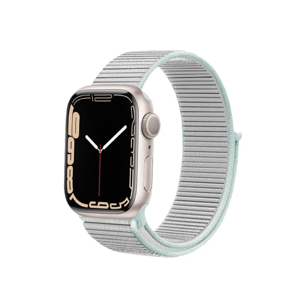 Crong Nylon – urheiluranneke Apple Watchiin 38/40/41 mm (pastelliharmaa)