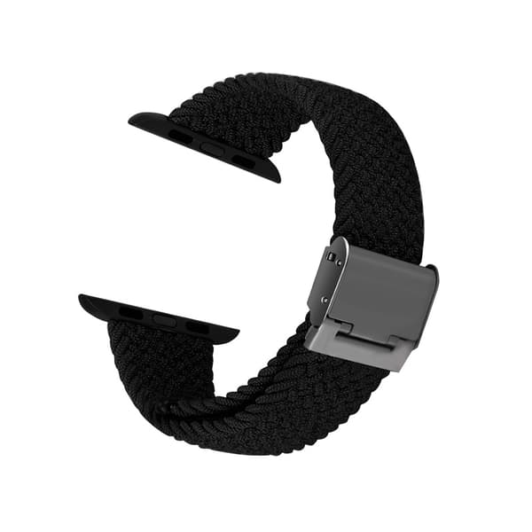 Crong Wave Band – flettet Apple Watch-rem 38/40/41 mm (grafit)