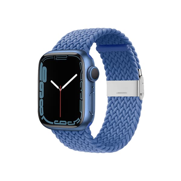 Crong Wave Band – punottu Apple Watchin ranneke 38/40/41mm (sininen)