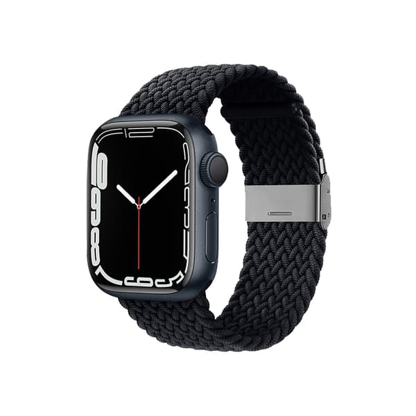 Crong Wave Band – flettet Apple Watch-rem 42/44/45/49 mm (grafit)