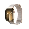 Miniatyrbillede 1 af 7: Crong Eclipse - Apple Watch læder magnetrem 38/40/41 mm (beige)