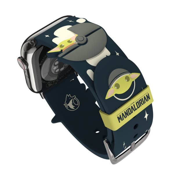 Star Wars – Apple Watchin ranneke 38/40/41/42/44/45/49 mm (Mandalorian Grogu käyttää The Force 3D:tä)