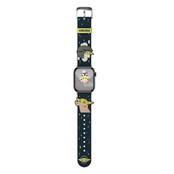 Star Wars – Apple Watchin ranneke 38/40/41/42/44/45/49 mm (Mandalorian Grogu käyttää The Force 3D:tä)