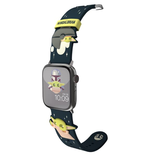Star Wars – Apple Watchin ranneke 38/40/41/42/44/45/49 mm (Mandalorian Grogu käyttää The Force 3D:tä)