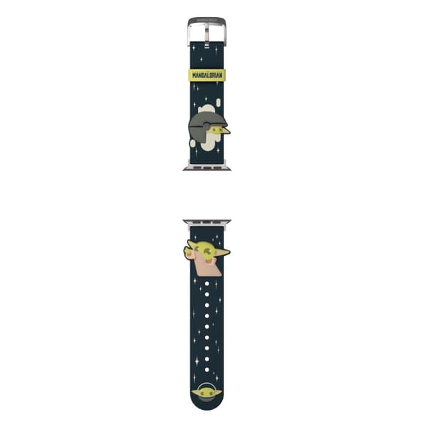 Star Wars – Apple Watchin ranneke 38/40/41/42/44/45/49 mm (Mandalorian Grogu käyttää The Force 3D:tä)
