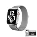Miniatyrbillede 1 af 10: Crong Milano Steel - Rustfri stålrem til Apple Watch 38/40/41 mm (sølv)