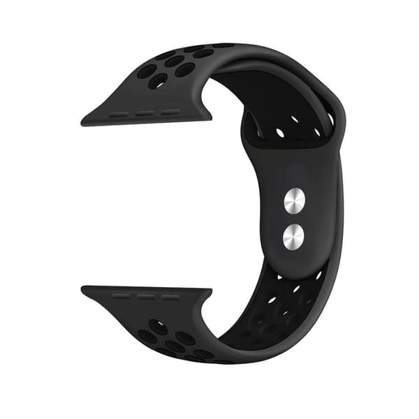 Crong Duo Sport – Apple Watchin ranneke 42/44/45/49 mm (harmaa/musta)