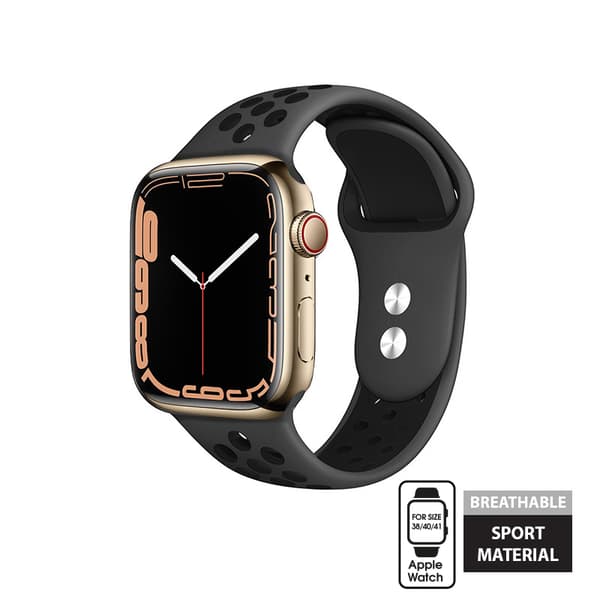 Crong Duo Sport - Apple Watch Strap 38/40/41 mm (grå/svart)