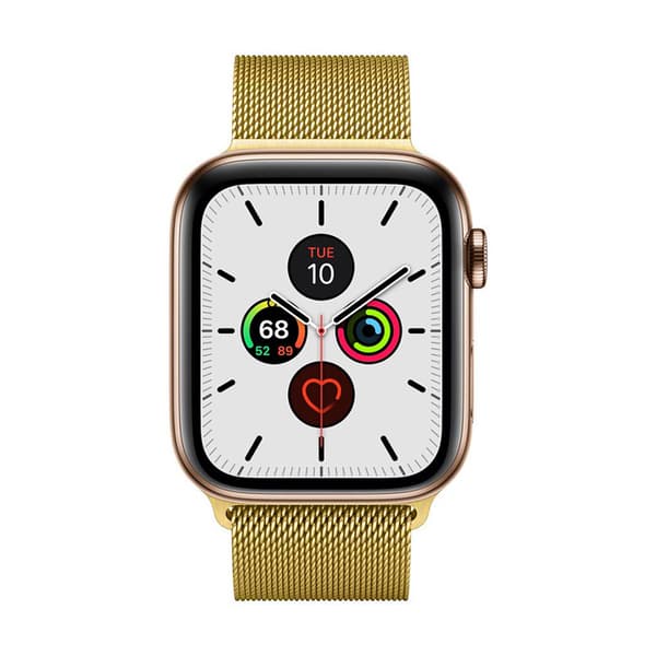 Crong Milano Steel - Ruostumattomasta teräksestä valmistettu ranneke Apple Watchille 38/40/41 mm (kulta)