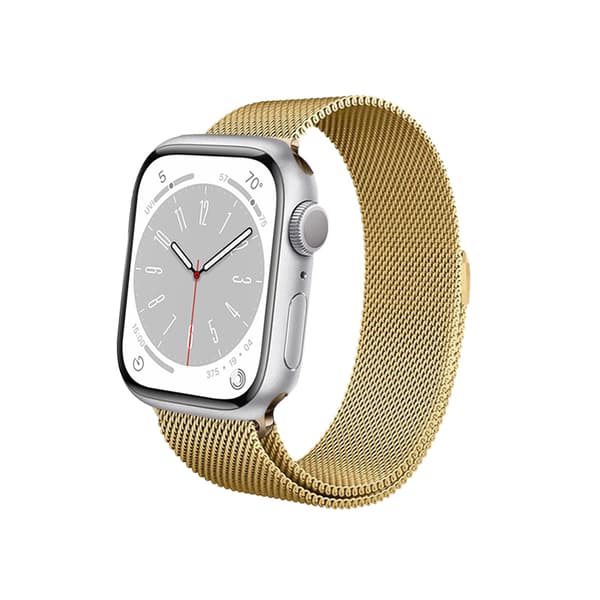Crong Milano Steel - Ruostumattomasta teräksestä valmistettu ranneke Apple Watchille 38/40/41 mm (kulta)