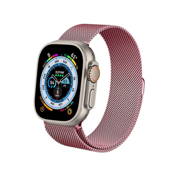Crong Milano Steel - Rustfrit stålrem til Apple Watch 38/40/41 mm (roseguld)