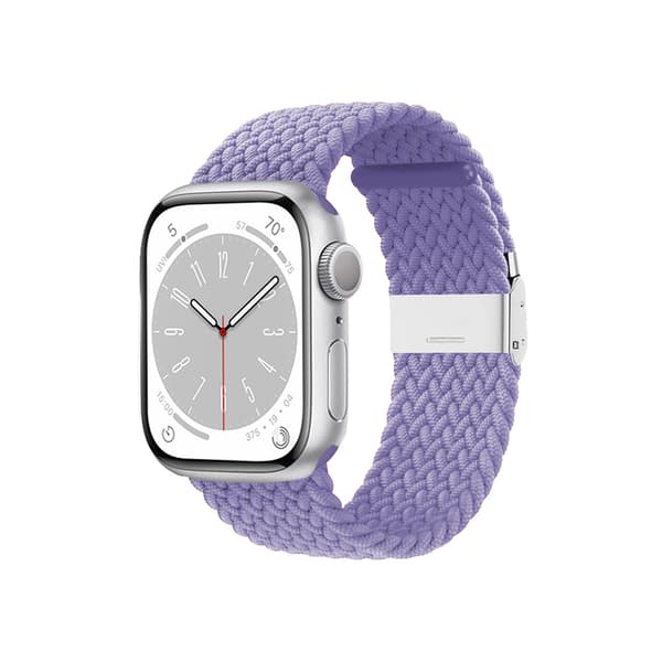 Crong Wave Band – Flettet Apple Watch-rem 38/40/41 mm (lilla)