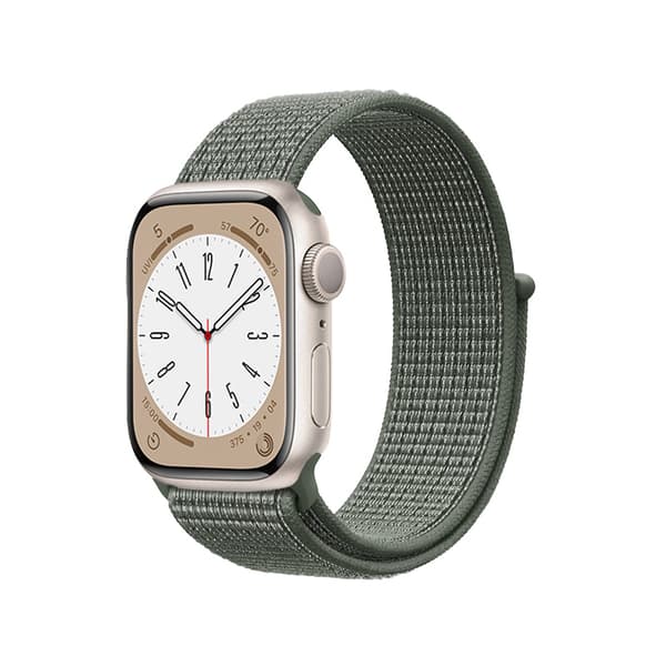 Crong Nylon - Sportband för Apple Watch 42/44/45/49 mm (Militärgrön)