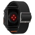 Miniatyrbild 3 av 10: Spigen Lite Fit "Pro" - Fodral med rem för Apple Watch 4/5/6/7/8/9/SE 44/45 mm (mattsvart)