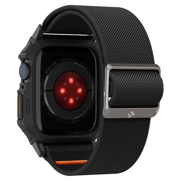 Spigen Lite Fit "Pro" - Fodral med rem för Apple Watch 4/5/6/7/8/9/SE 44/45 mm (mattsvart)