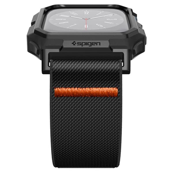 Spigen Lite Fit "Pro" - Fodral med rem för Apple Watch 4/5/6/7/8/9/SE 44/45 mm (mattsvart)