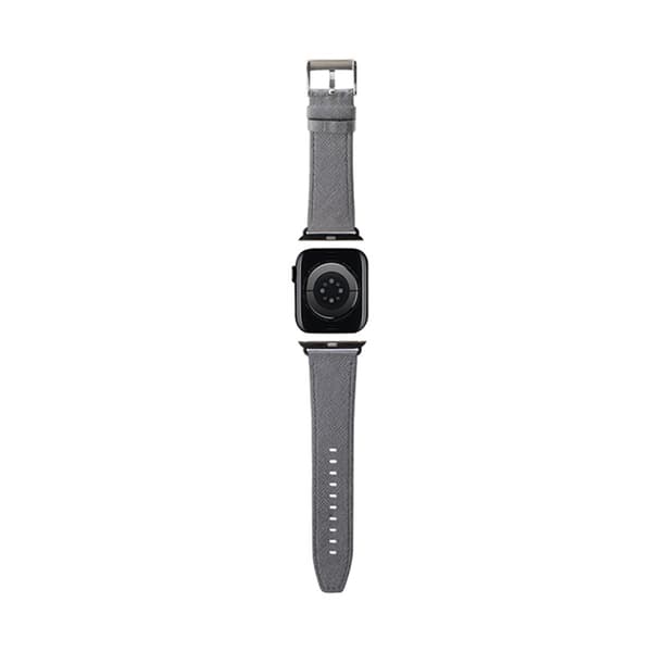 Karl Lagerfeld Saffiano Monogram - Apple Watch-rem 42/44/45/49 mm (sølv)