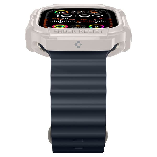 Spigen Rugged Armor - Fodral för Apple Watch Ultra 1/2 49 mm (Dune Beige)