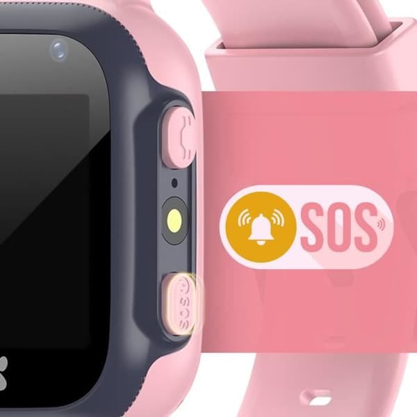 Barnansluten klocka med SIM-kort Paw Patrol Integrated Camera Forever Powder Pink