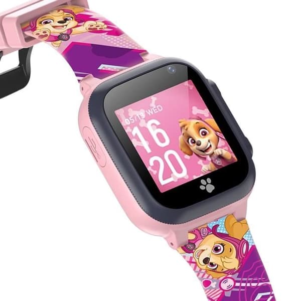 Barnansluten klocka med SIM-kort Paw Patrol Integrated Camera Forever Powder Pink