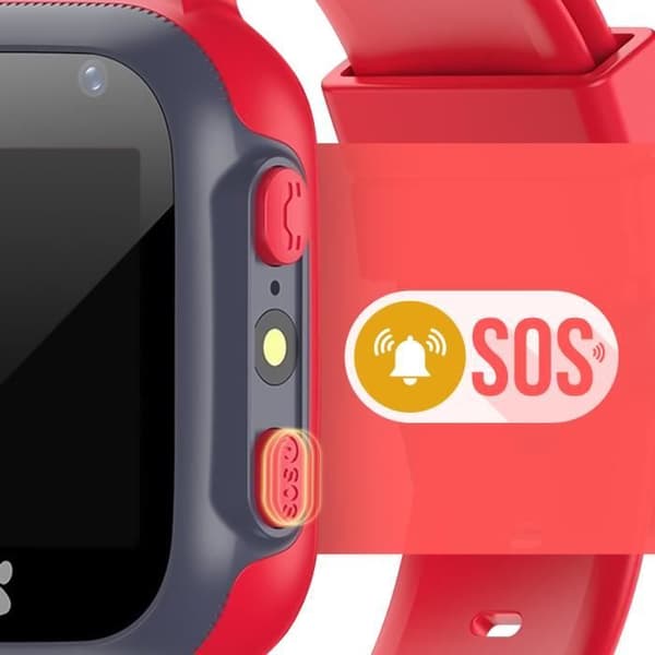 Barnansluten klocka med SIM-kort Paw Patrol Integrated Camera Forever Red