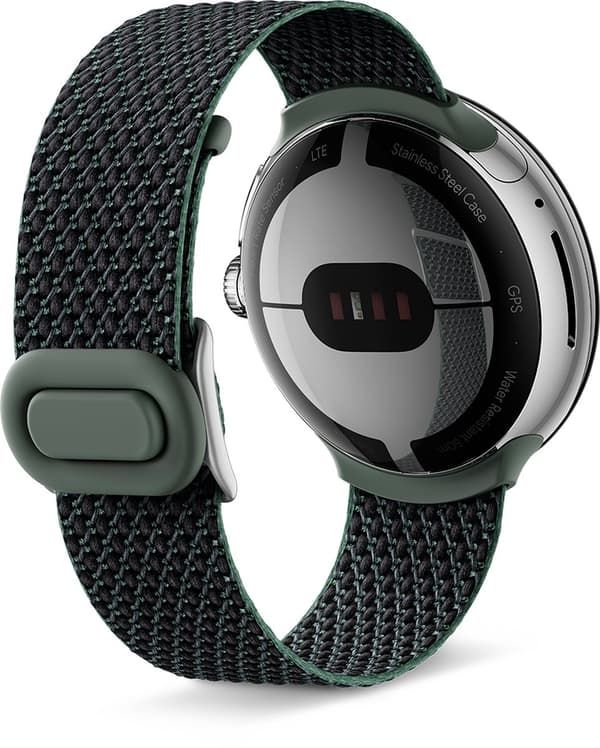 Google, vävt armband för Pixel Watch One Size, grönt