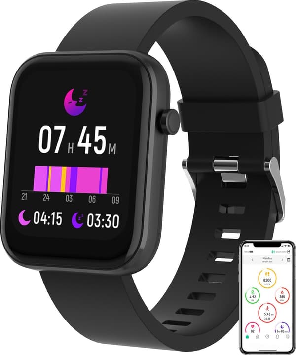 Inter Sales SMARTWATCH SW-182 SVART - Smartwatch (116111000580)