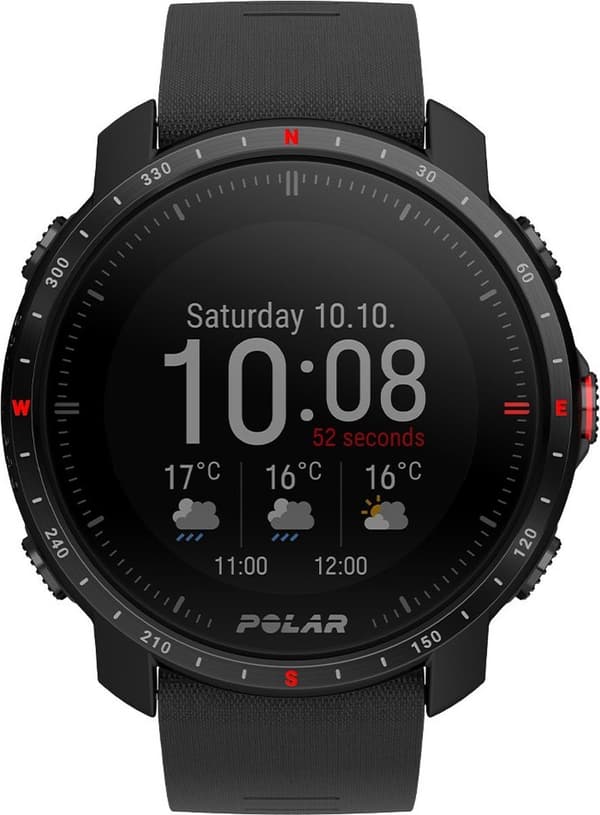 Polar Grit X Pro Premium Outdoor Multisport Watch GPS - Sort