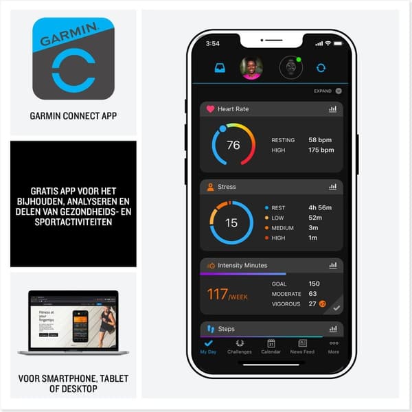 Garmin vivoactive 5 orkidé/orkidé - <br />ÉN PLATFORM - UTALIGE MULIGHEDER<br />Hvorvidt