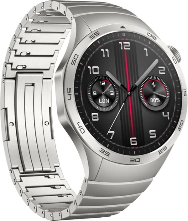 Huawei Watch GT 4 - 46 mm - rostfritt stål - smartklocka med rem - handledsstorlek: 140-210 mm - display 3