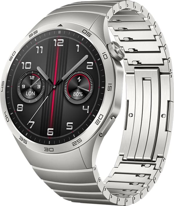Huawei Watch GT 4 - 46 mm - rostfritt stål - smartklocka med rem - handledsstorlek: 140-210 mm - display 3