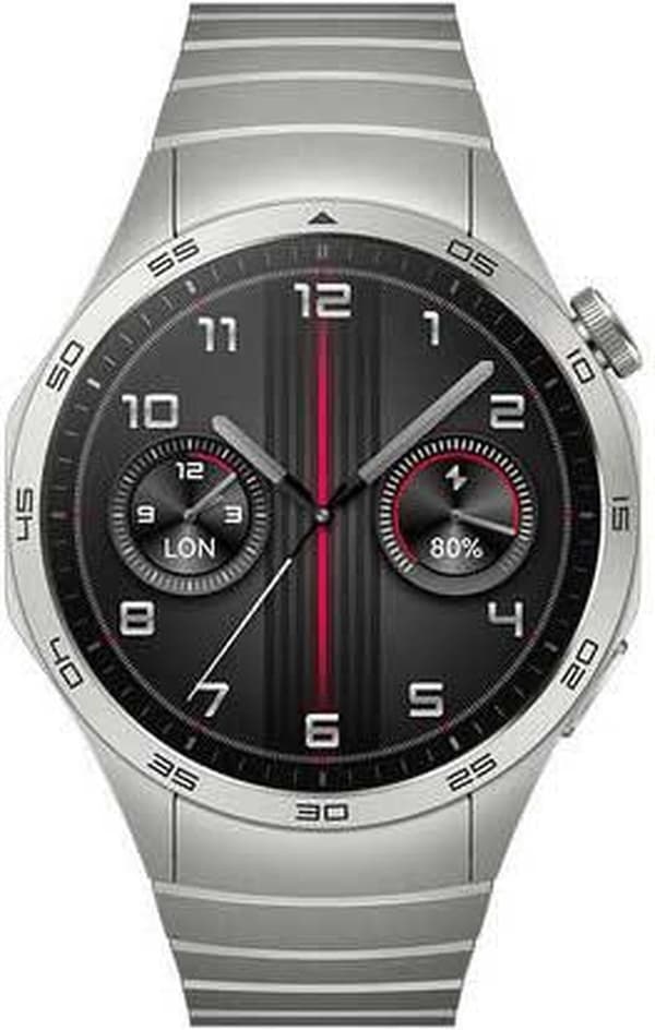 Huawei Watch GT 4 - 46 mm - rostfritt stål - smartklocka med rem - handledsstorlek: 140-210 mm - display 3