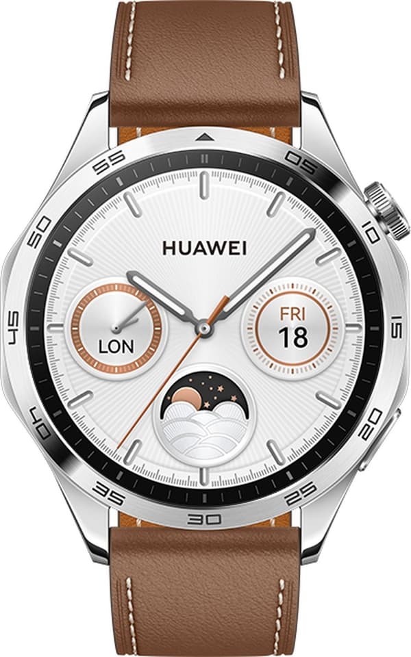 Huawei WATCH 4 3,63 cm (1,43") AMOLED 46 mm Digital 466 x 466 pixels Touchscreen Rustfrit stål GP