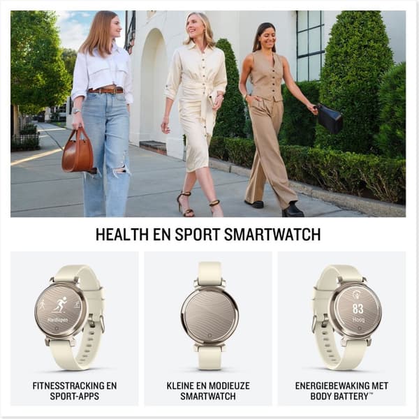 Garmin Lily 2 - Smartwatch för kvinnor - Snygg design - 18 sportappar - 5 dagars batteri