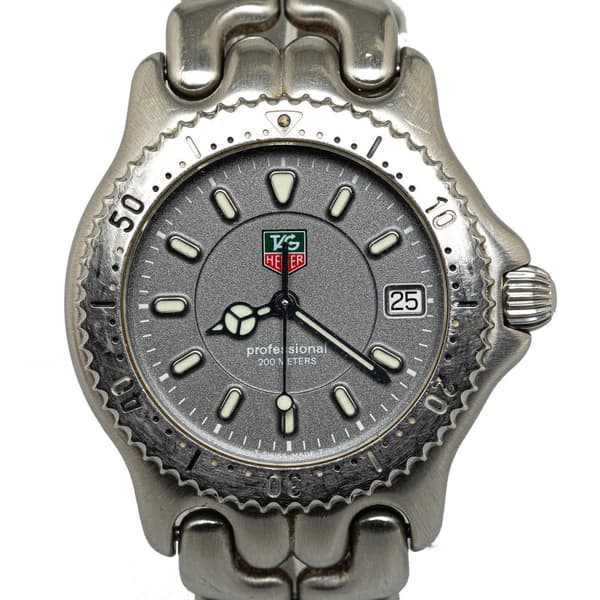 Pre-owned Tag Heuer Quartz Stainless Steel Professional Watch Silver