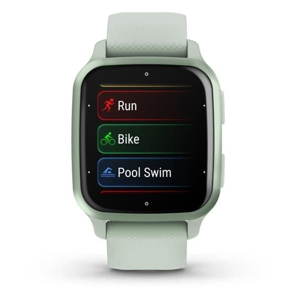Connected klocka GARMIN Venu Sq 2 Metallic Mint med vattengrönt band