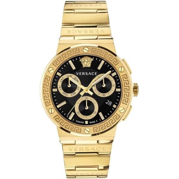 Klocka - VERSACE - Greca Logotyp VEZ900421 - Kvarts - Man - Rostfritt stål - Svart