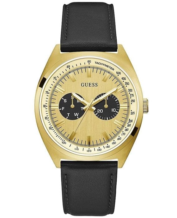 Guess Herrklocka Blazer GW0212G1 - Kvarts - Guld - Läder
