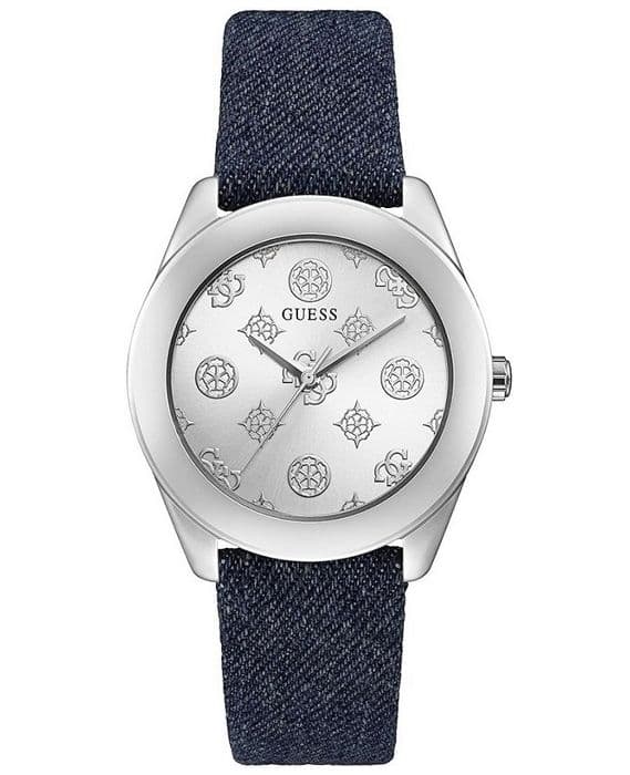 Klocka - Guess - Peony G GW0228L1 - Blått läder - Kvarts - Silver