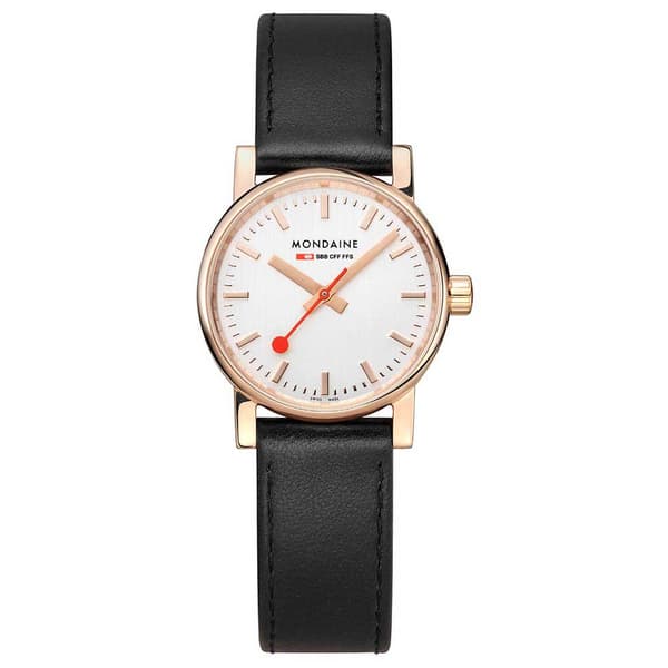 Mondaine Evo2 Rose Gold 30 Mm Ur Hvid,Sort