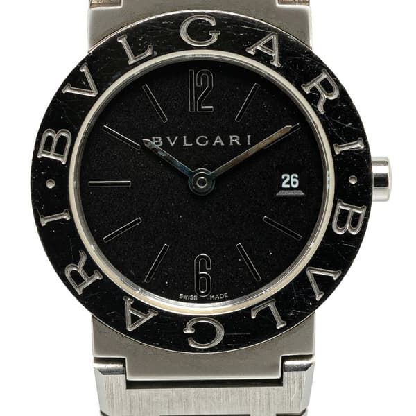 Pre-owned Bvlgari Quartz Stainless Steel Bvlgari Bvlgari Watch Silver