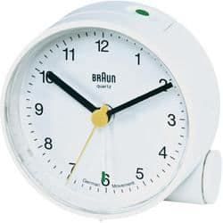 Braun White Quartz Väckarklocka