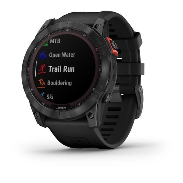 GARMIN Fēnix 7X Solar - Högpresterande Smartwatch - Svart rem