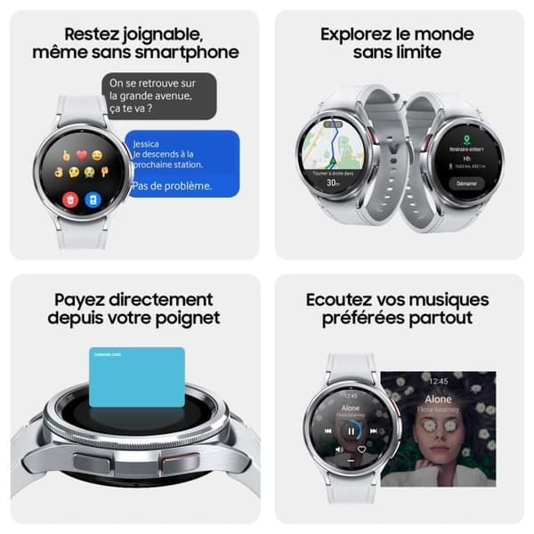SAMSUNG Galaxy Watch6 Classic 43mm Svart 4G