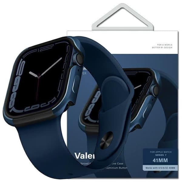 UNIQ veske Valencia Apple Watch Series 4/5/6/7/8/SE 45/44mm. blå/blå