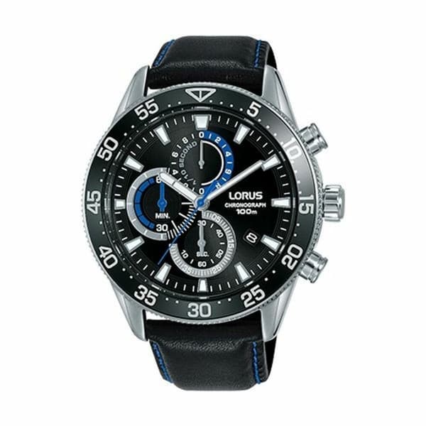 Miesten rannekellot Lorus SPORTS Musta (Ø 45 mm)