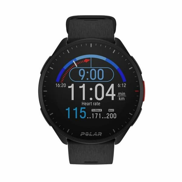 Smart Watch med skridttæller Polar Sort 1,2" Ø 45 mm