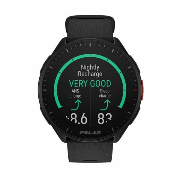 Smart Watch med skridttæller Polar Sort 1,2" Ø 45 mm