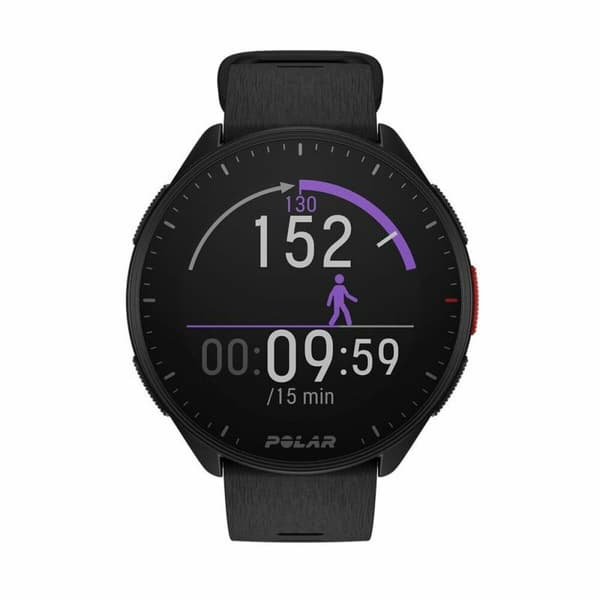 Smart Watch med skridttæller Polar Sort 1,2" Ø 45 mm