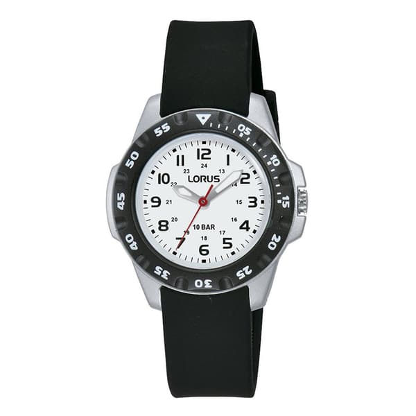 Lorus Watches 3 Hands Silicon Klocka Svart